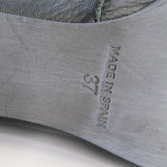 NEW FREE PEOPLE Womens Livia Boots Pointed Toe Side Zip Backlace Black Size 7 - Picture 7 of 8